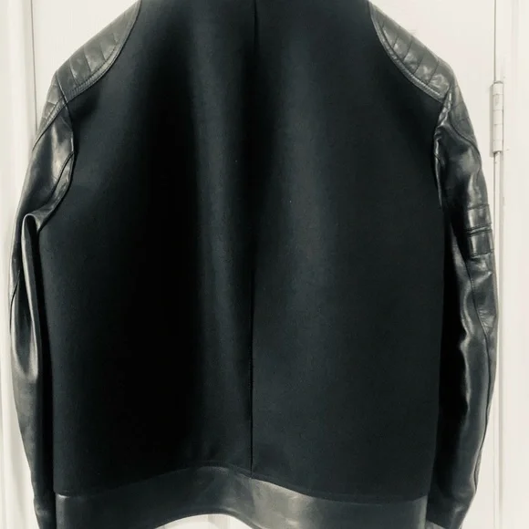 Beautiful Men’s Gucci Leather And Wool Biker Jacket. - Picture 2 of 9